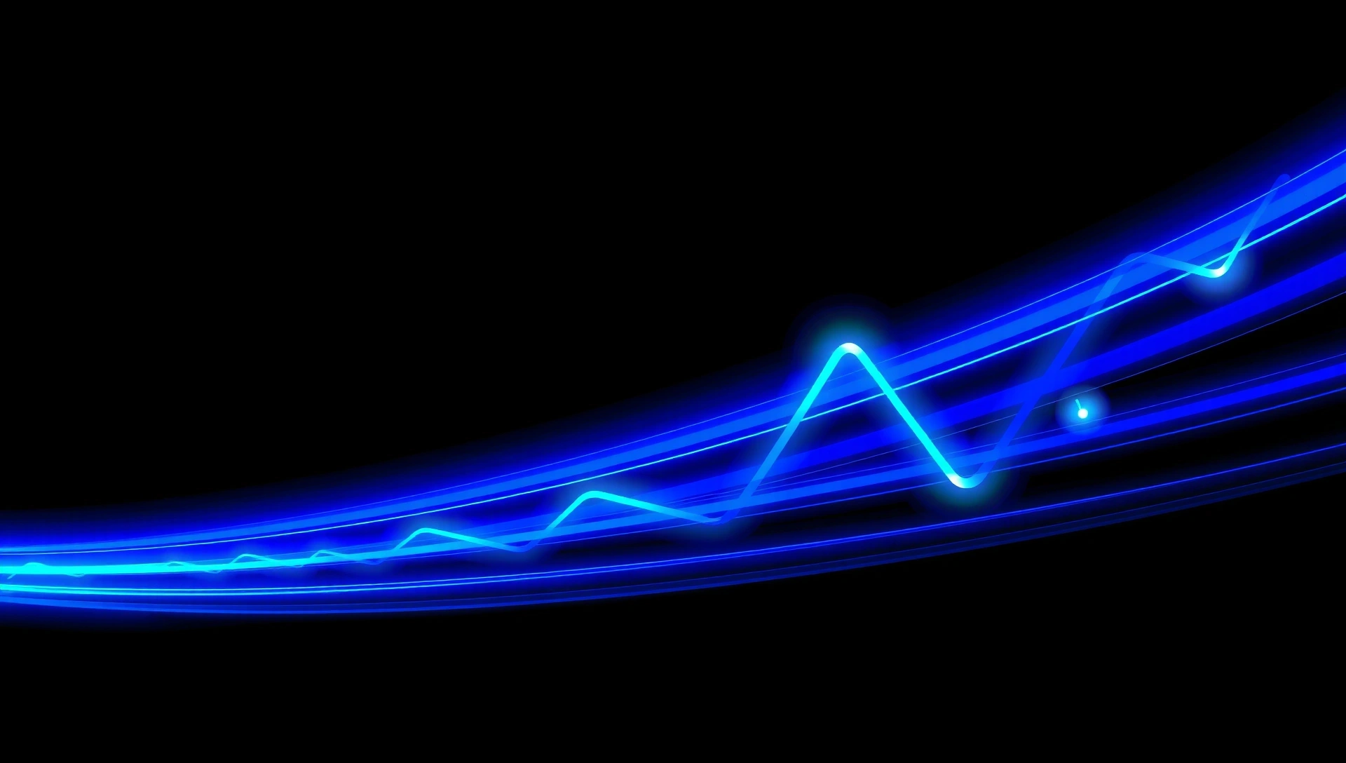 Abstract digital art background with glowing lines and shapes, representing creativity and innovation.