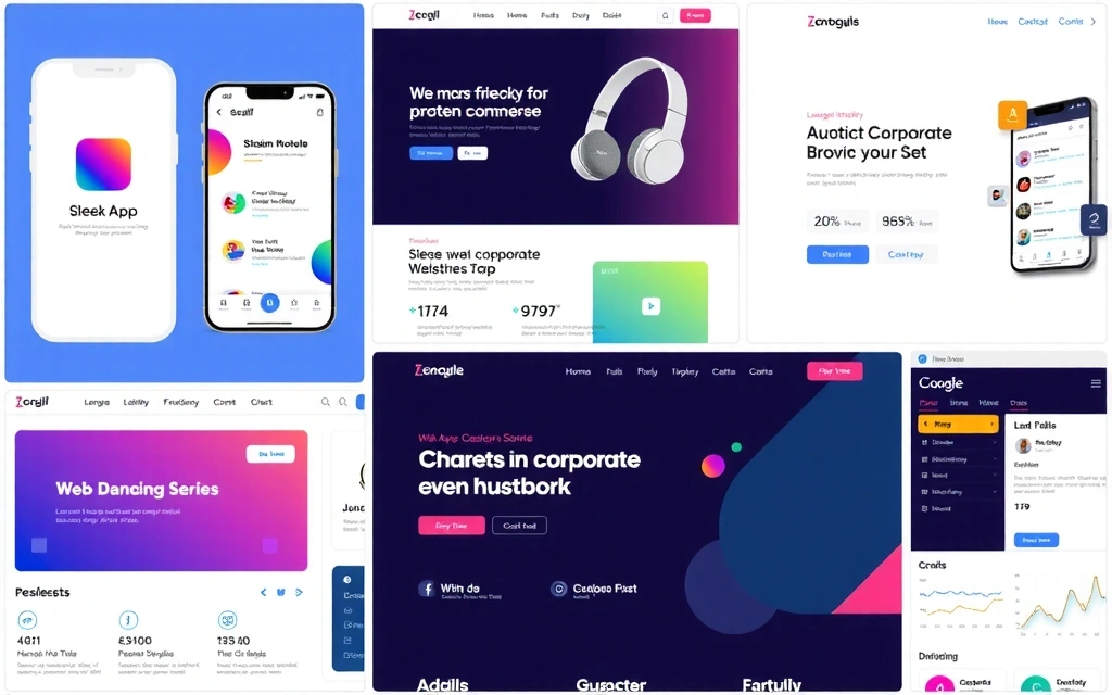 Diverse range of digital projects showcasing designloom's expertise