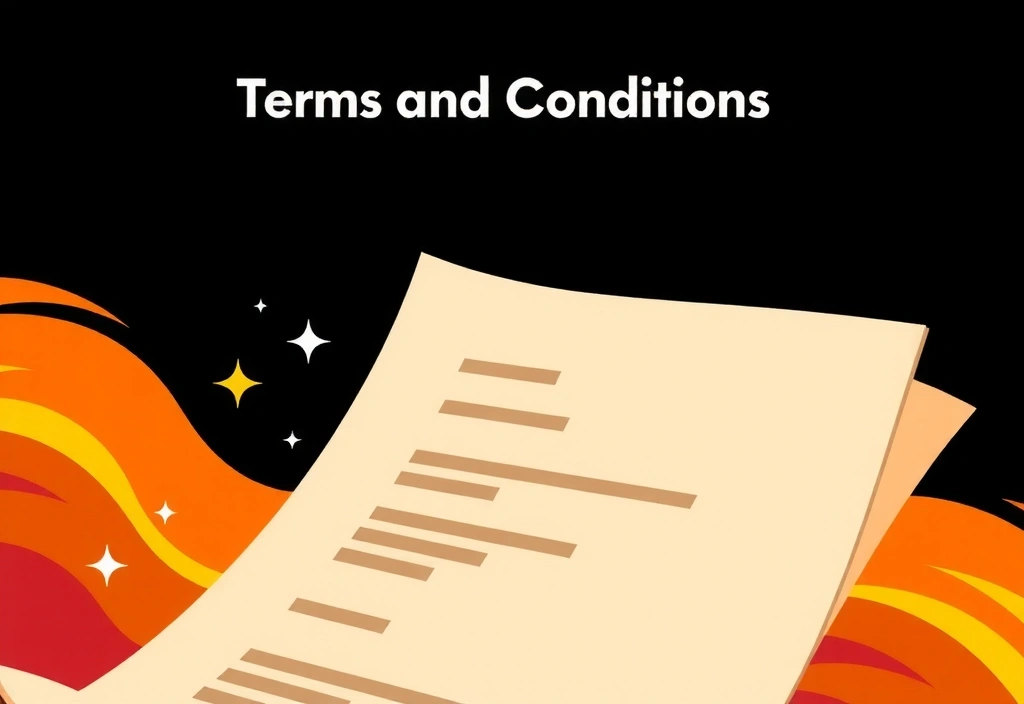 Abstract legal document representing terms and conditions